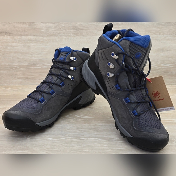 Mammut Sapuen High Goretex® Footwear Men's Dark Titanium Dark Ice 9 NEW IN BOX - Picture 1 of 9